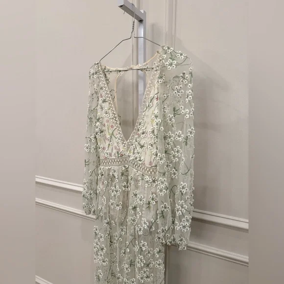 handmade maxi dress Boho Maxi Dress With Sleeves